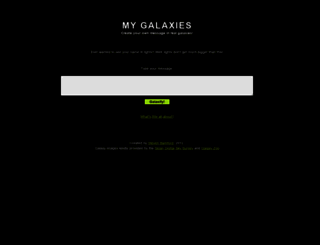mygalaxies.co.uk screenshot