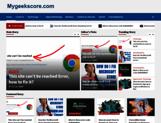 mygeekscore.com screenshot