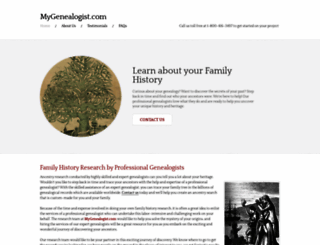 mygenealogist.com screenshot