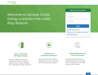 mygenesiscredit.myfinanceservice.com screenshot