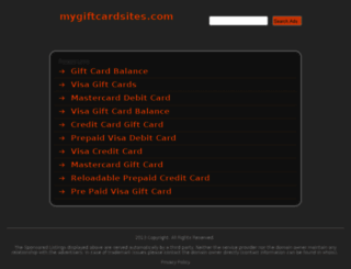 mygiftcardsites.com screenshot