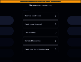 mygreenelectronics.org screenshot