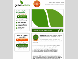 mygreenloans.com screenshot