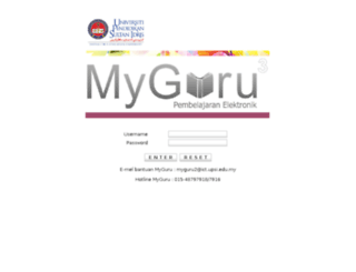 myguru3.upsi.edu.my screenshot