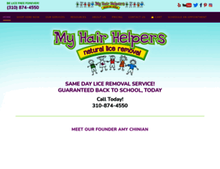 myhairhelpers.com screenshot
