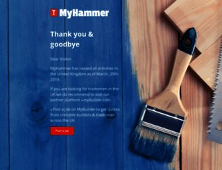 myhammer.co.uk screenshot