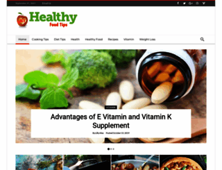 myhealthyfoodtips.com screenshot