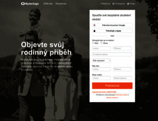 myheritage.cz screenshot