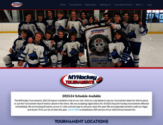 myhockeytournaments.com screenshot