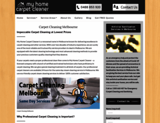 myhomecarpetcleaner.net.au screenshot