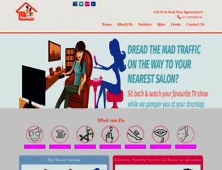 myhomesalon.co.in screenshot