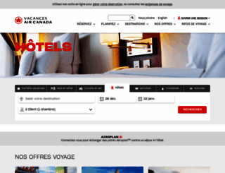 myhotels.aircanada.com screenshot