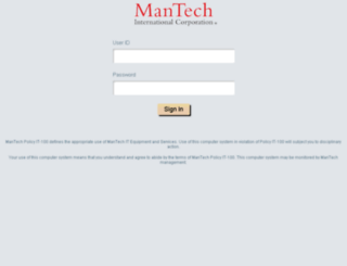 myhr.mantech.com screenshot