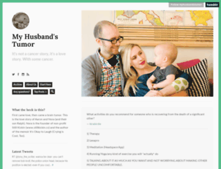 myhusbandstumor.com screenshot