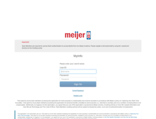 myinfo.meijer.com screenshot