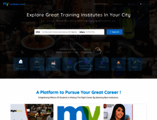 myinstitutes.com screenshot