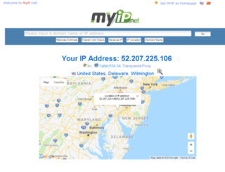 myip.net screenshot