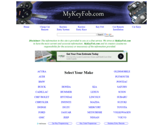mykeyfob.com screenshot