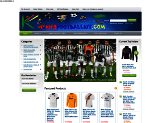 mykidsfootballkit.com screenshot