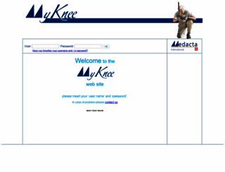 myknee.medacta.com screenshot