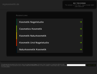 mykosmetik.de screenshot
