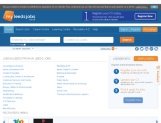 myleedsjobs.co.uk screenshot