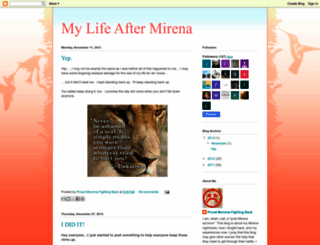 mylifeaftermirena.blogspot.com screenshot