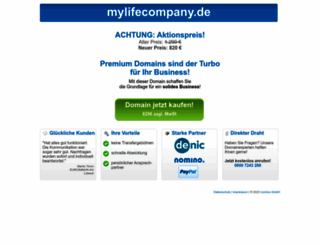 mylifecompany.de screenshot