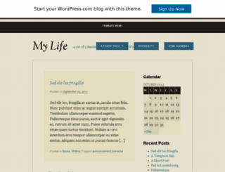 mylifedemo.wordpress.com screenshot