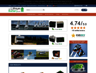mylithiumbattery.com screenshot