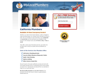 mylocalplumbers.org screenshot