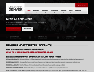 mylocksmithdenver.com screenshot