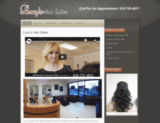 mylucyshairsalon.com screenshot