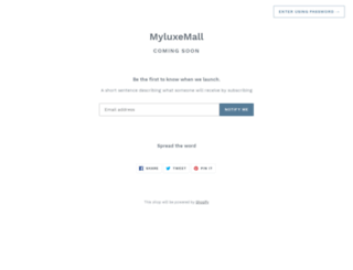 myluxemall.com screenshot