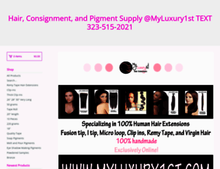 myluxury1st.bigcartel.com screenshot