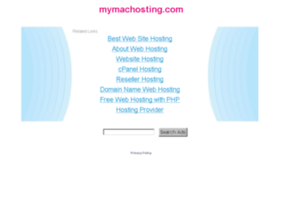 mymachosting.com screenshot