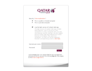 mymail.qatarairways.com.qa screenshot