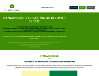 mymailhouse.net screenshot