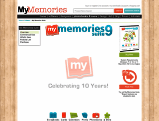 mymemoriessuite.com screenshot
