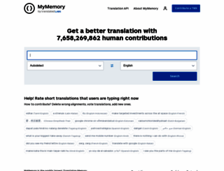 mymemory.translated.net screenshot