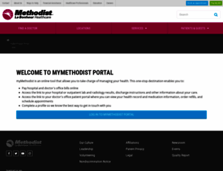 mymethodist.iqhealth.com screenshot