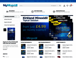 myminoxidil.co.uk screenshot