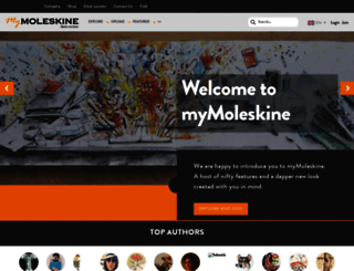 mymoleskine.moleskine.com screenshot
