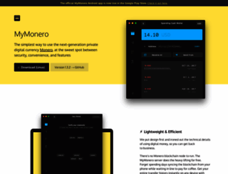 mymonero.com screenshot