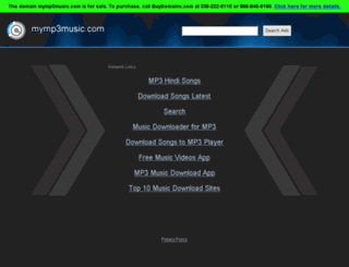 mymp3music.com screenshot