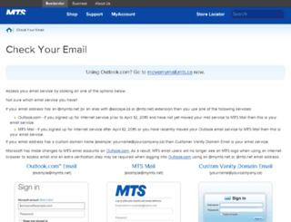 mymts.net screenshot