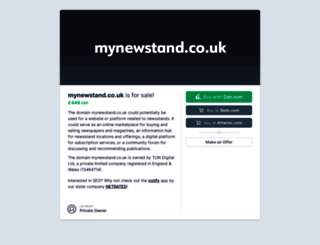 mynewstand.co.uk screenshot