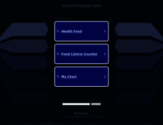 mynutricounter.com screenshot