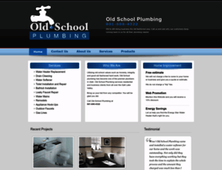 myoldschoolplumbing.com screenshot