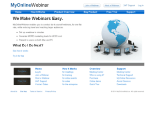 myonlinewebinar.com screenshot
